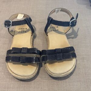 Janie and Jack Navy Kids Sandals